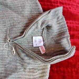Zara Light Gray Cowl Neck Sweater